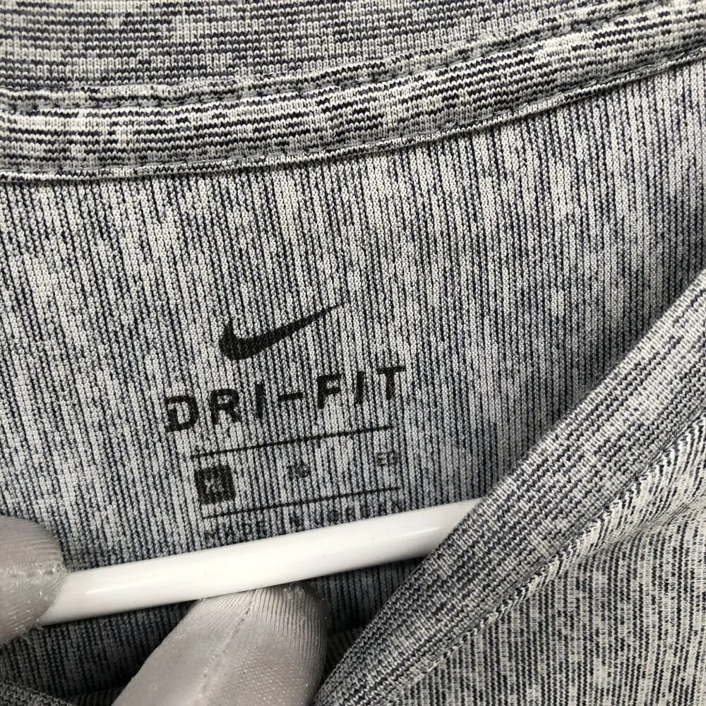 Nike Youth XL Long Sleeve Active T Shirt Gray Crewneck‎ Swoosh Logo Dri Fit